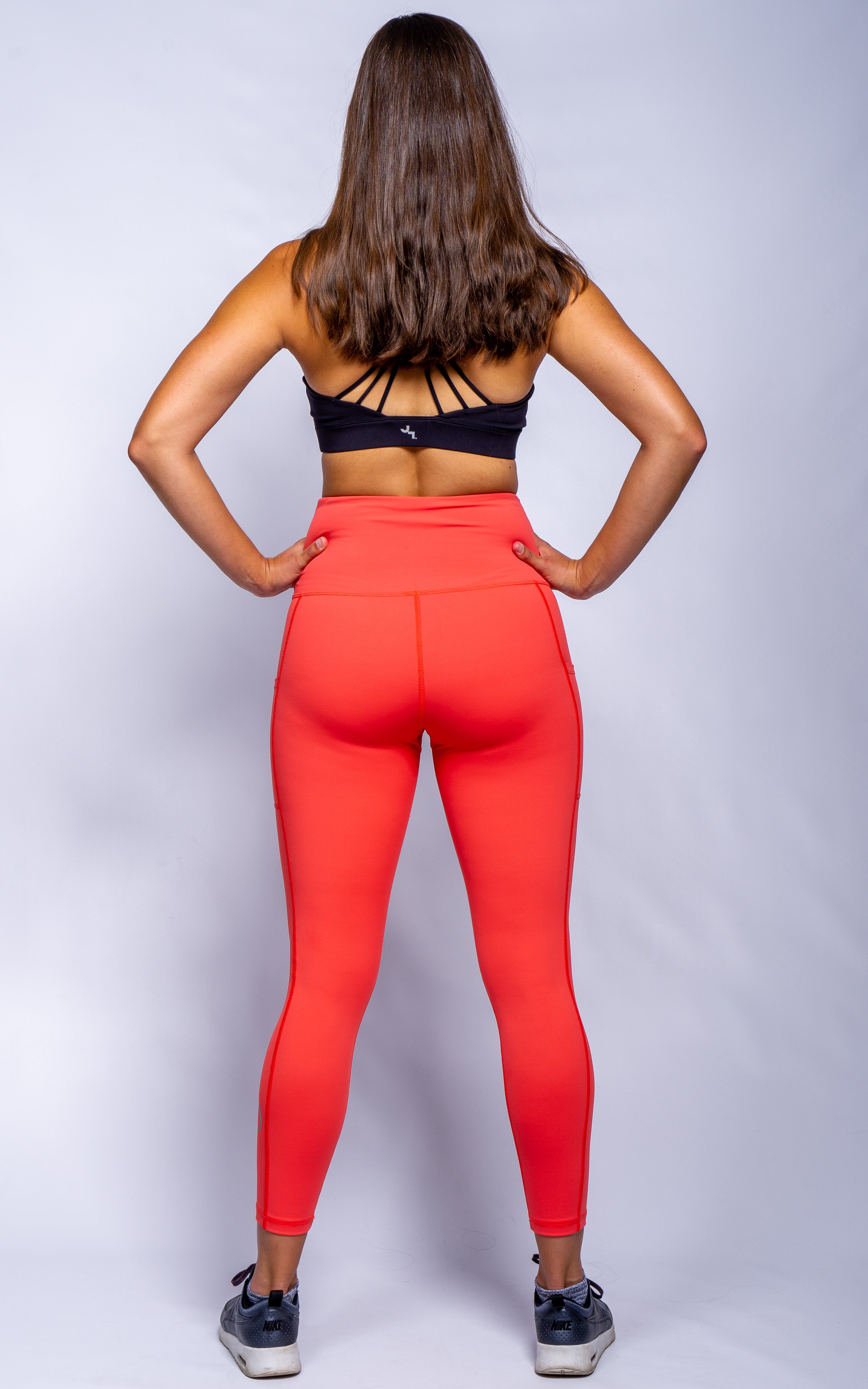 Yoga Pants Gallery Solid Coral w/ Pockets – enzo unlimited
